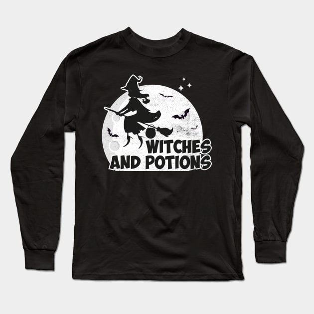 Witches and Potions Long Sleeve T-Shirt by MZeeDesigns